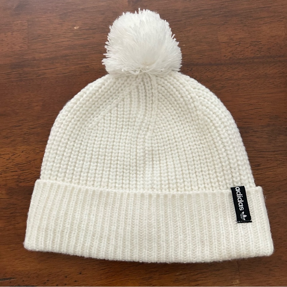 Adidas Knit Beanie with Pom-Pom